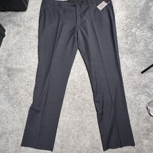 NEW Jos. A Bank Men's 52R Travel Tech Dress Pants Black Wool